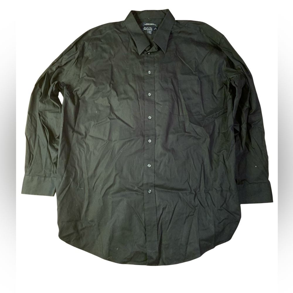 Joseph & Feiss Black Non-Iron Dress Shirt | 19 36/37 Tall | Classic Fit